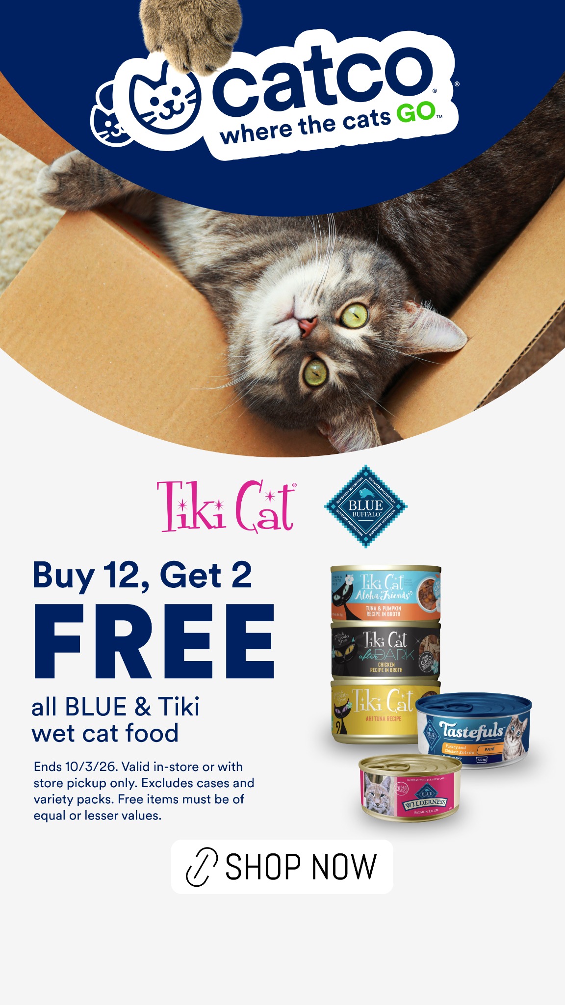Petco Facebook ad: Stock Up & Save