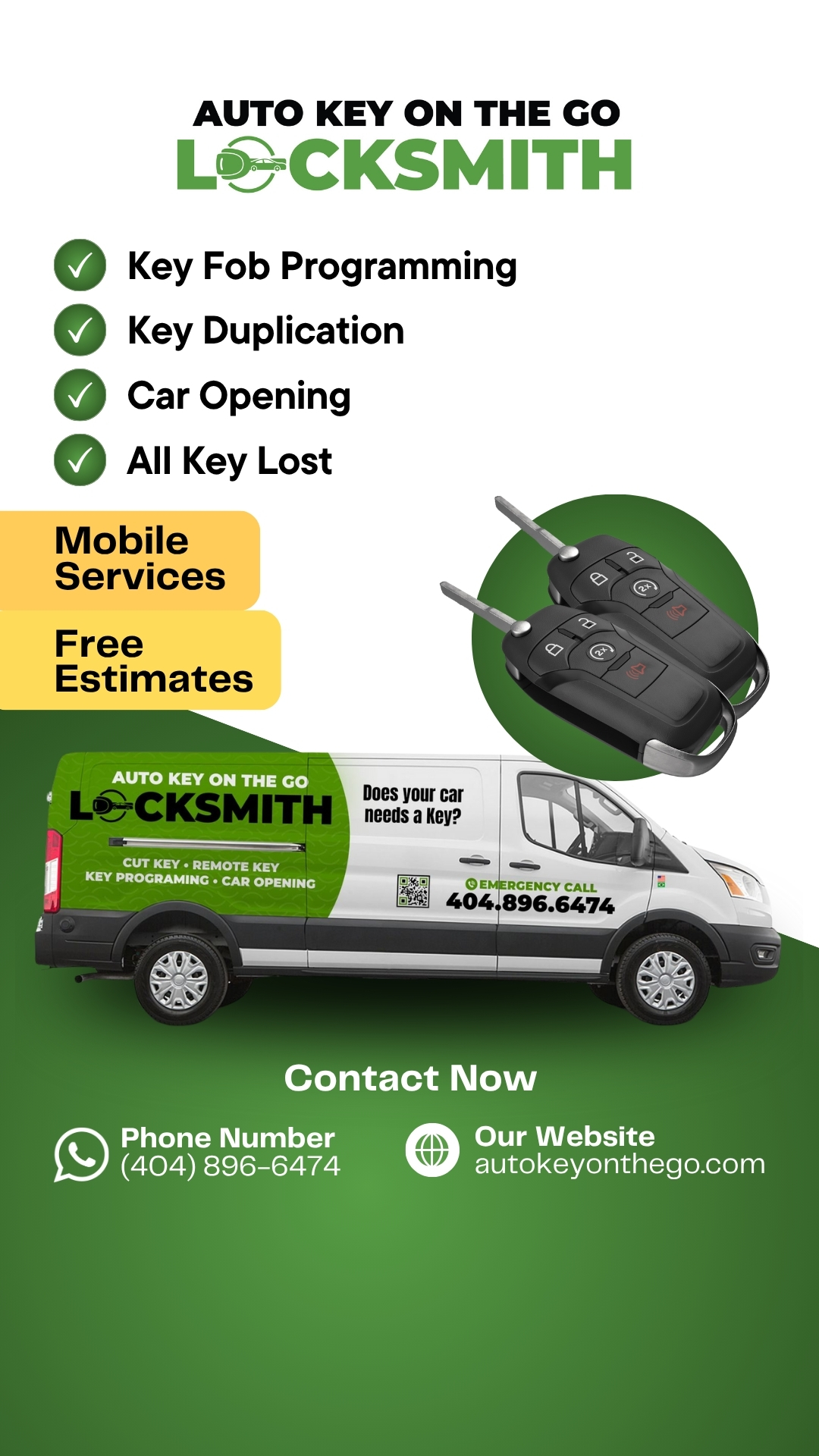 Auto Key on The Go Facebook ad