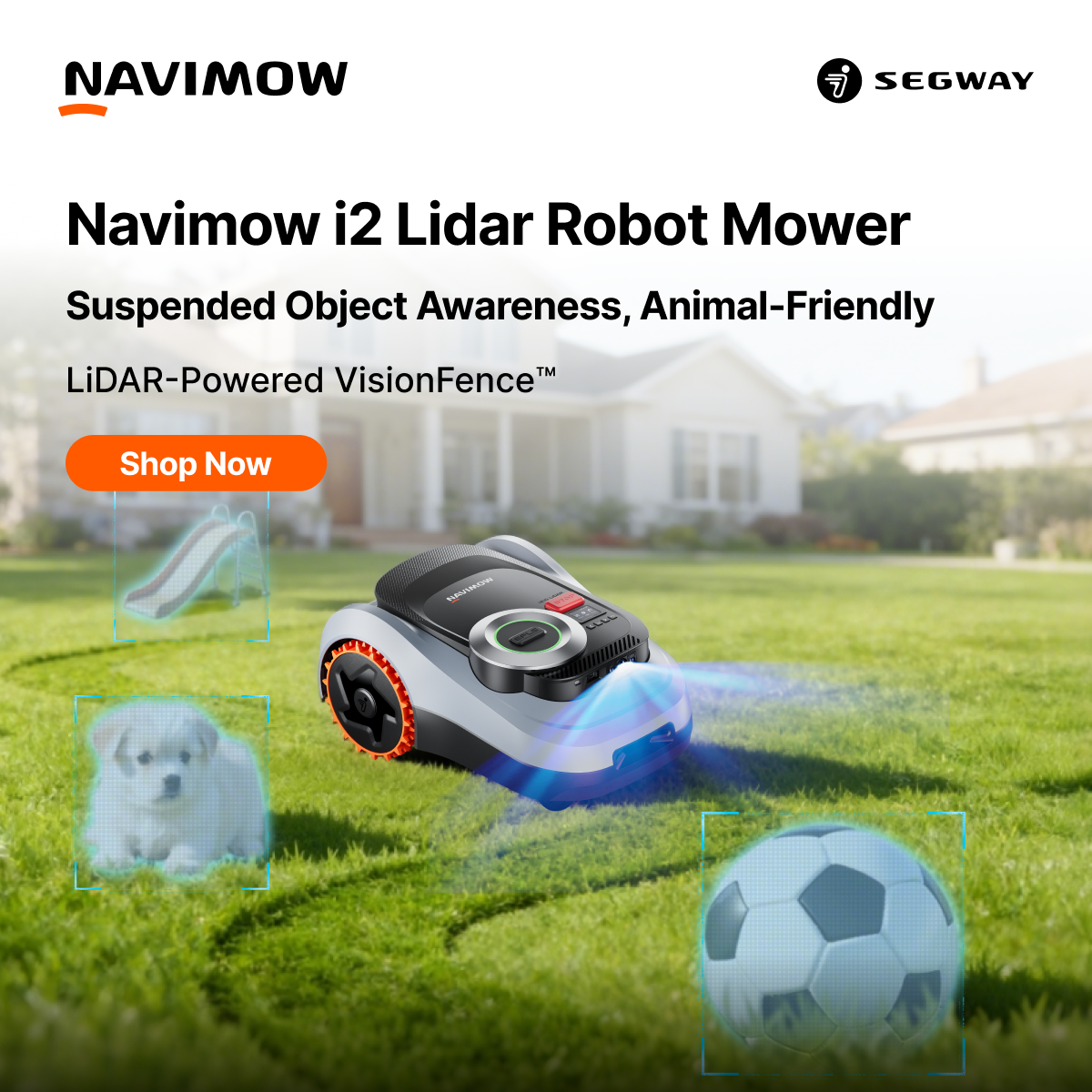 Segway Navimow Facebook ad: Your Lawn Is About to Level Up