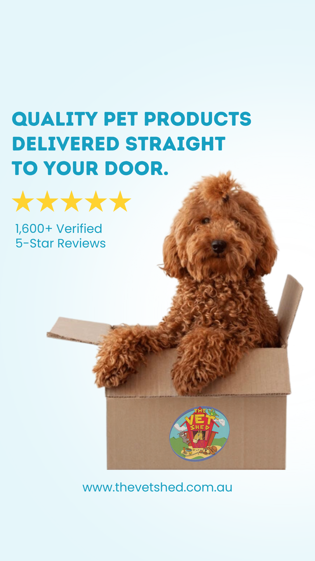 The Vet Shed - Online Pet Store Facebook ad