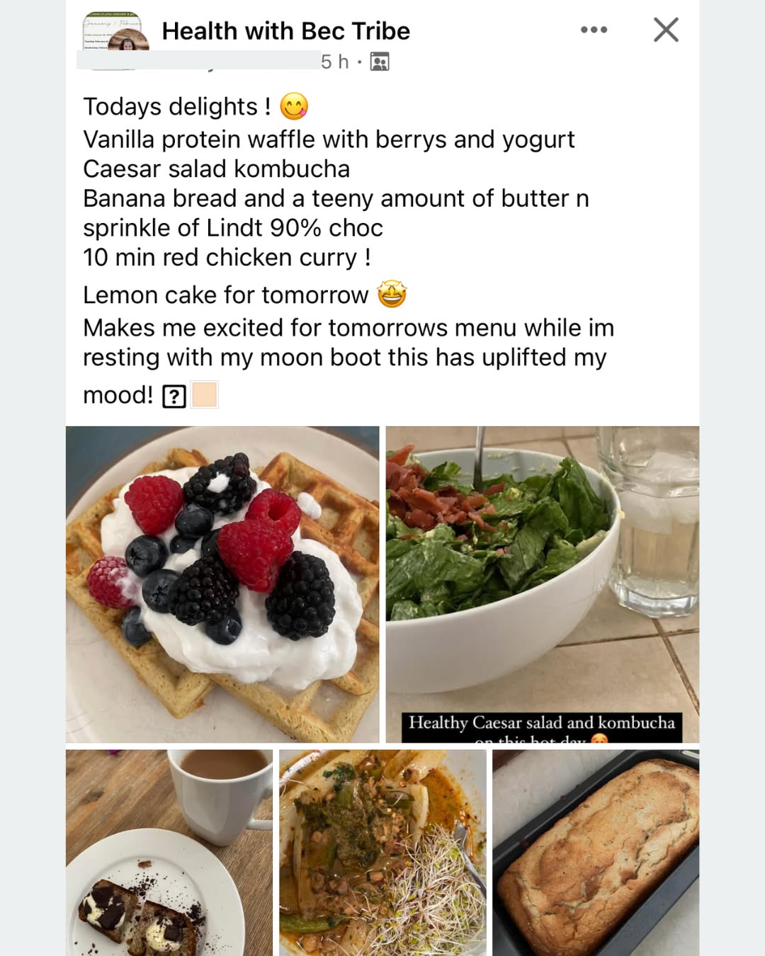 Health With Bec Facebook ad
