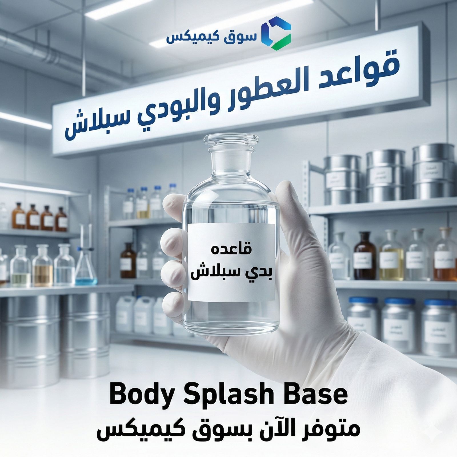 Chemix Lab Facebook ad: حكاية Body Splash Base… لما البودي سبلاش يبقى…