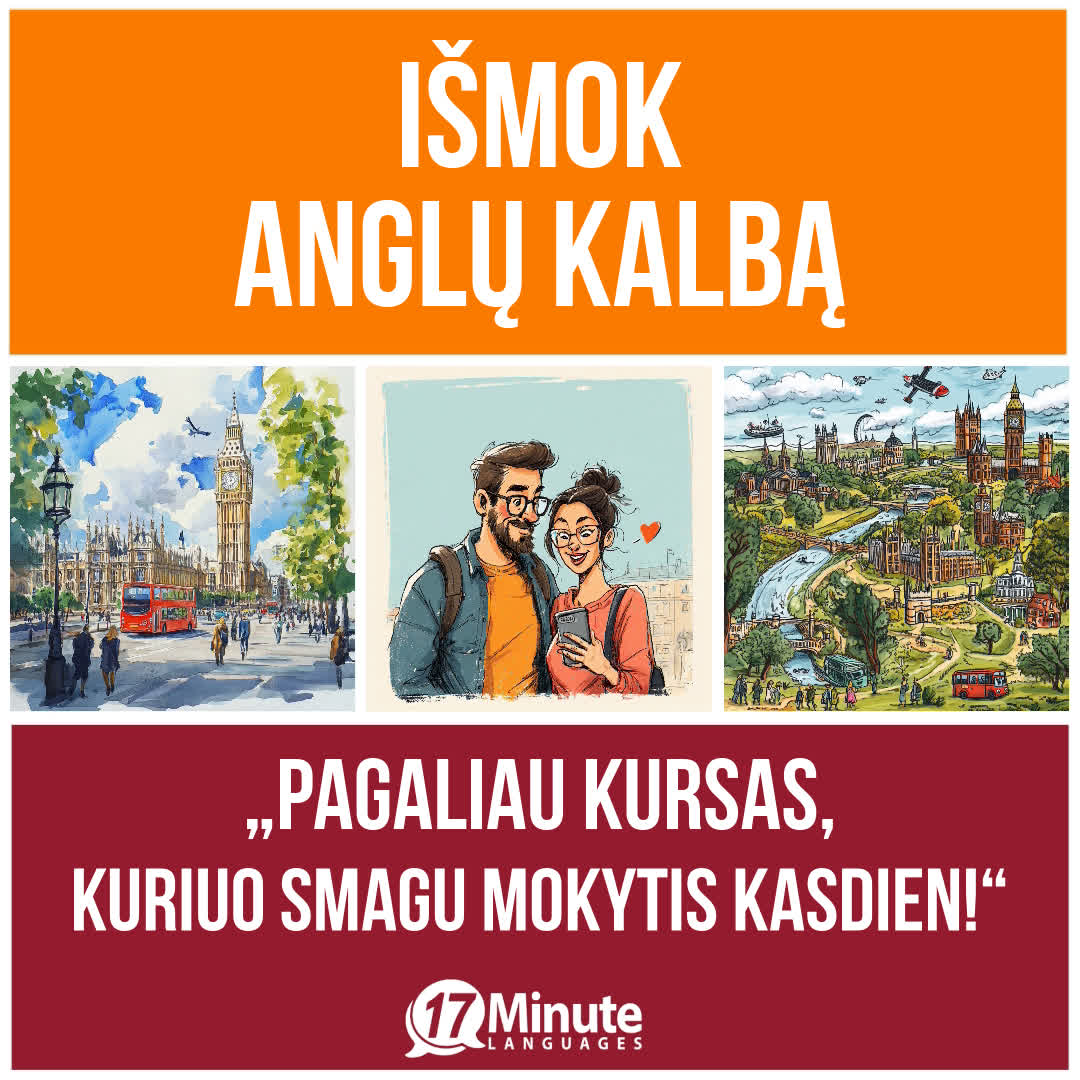 17 Minute Languages Lietuva Facebook ad