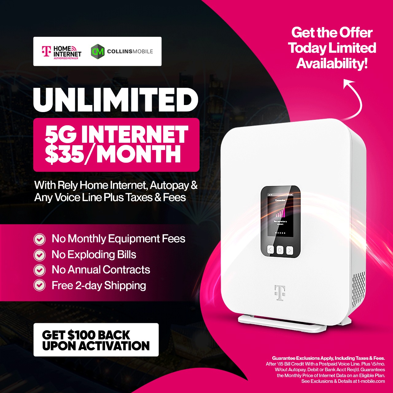 Collins Mobile - TMobile Authorized Dealer Facebook ad