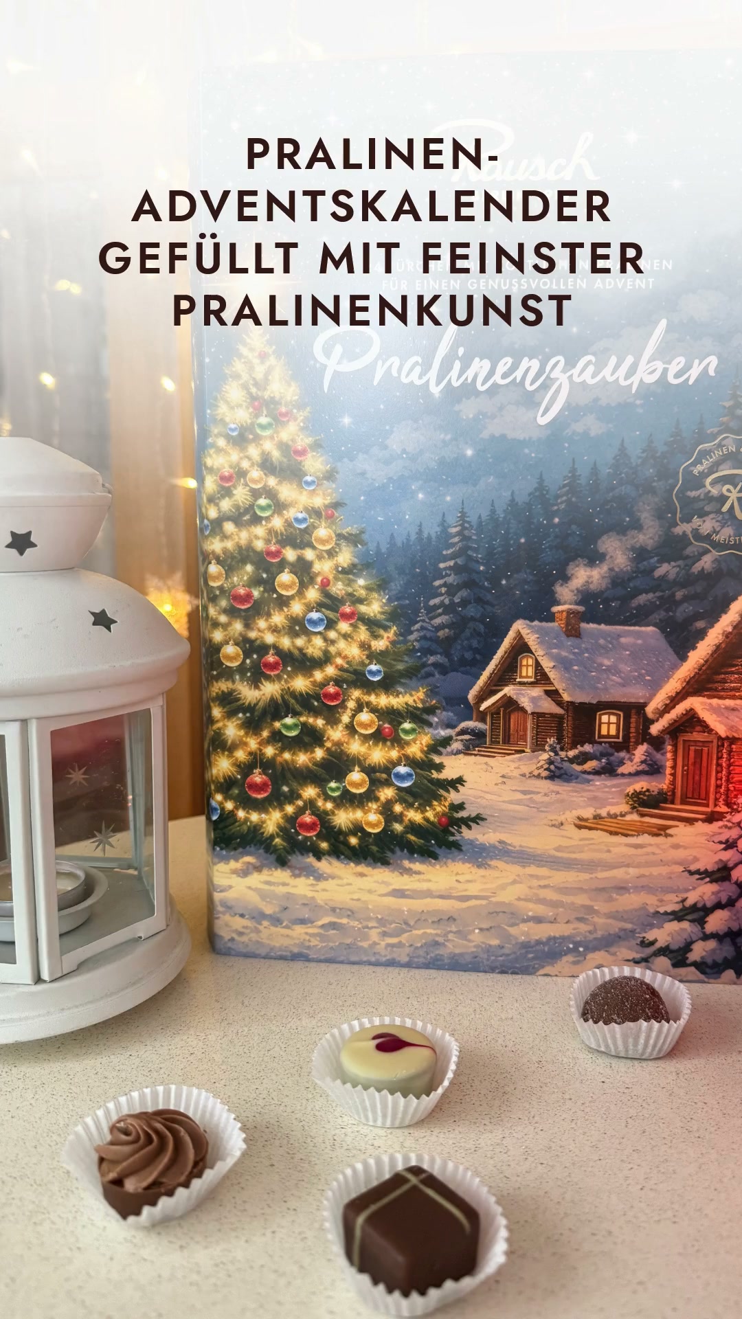 Rausch Schokoladenhaus Facebook ad: 24 Tage purer Pralinenzauber