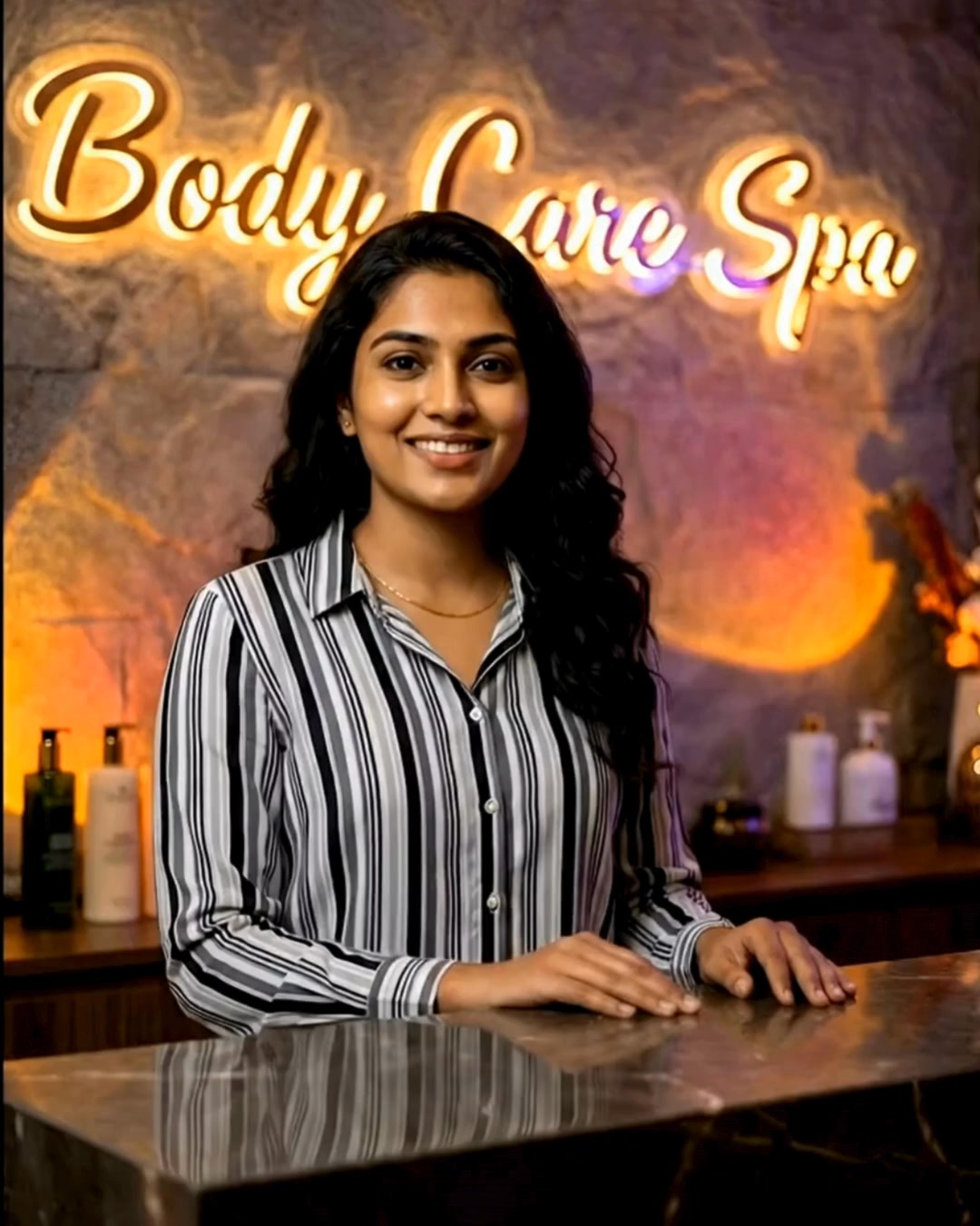 The Body Care Spa & Massage Facebook ad: Experience Pure Relaxation