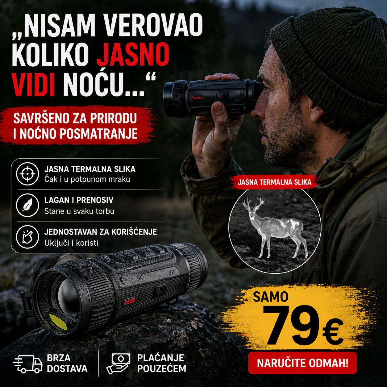 YXvoidde-us Facebook ad: CARINSKA RASPRODAJA: Nocpix Vista H50R za samo 79€!