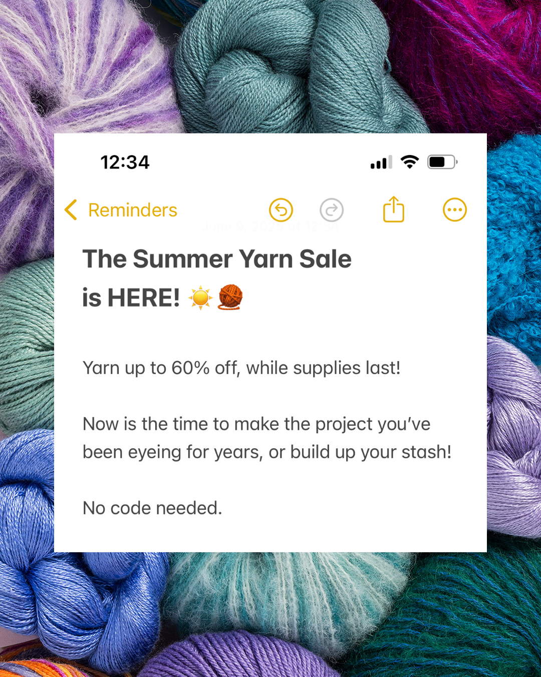 Knit Picks Facebook ad