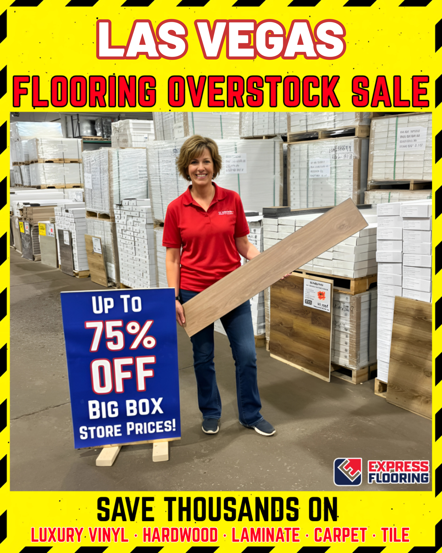 Express Flooring Facebook ad
