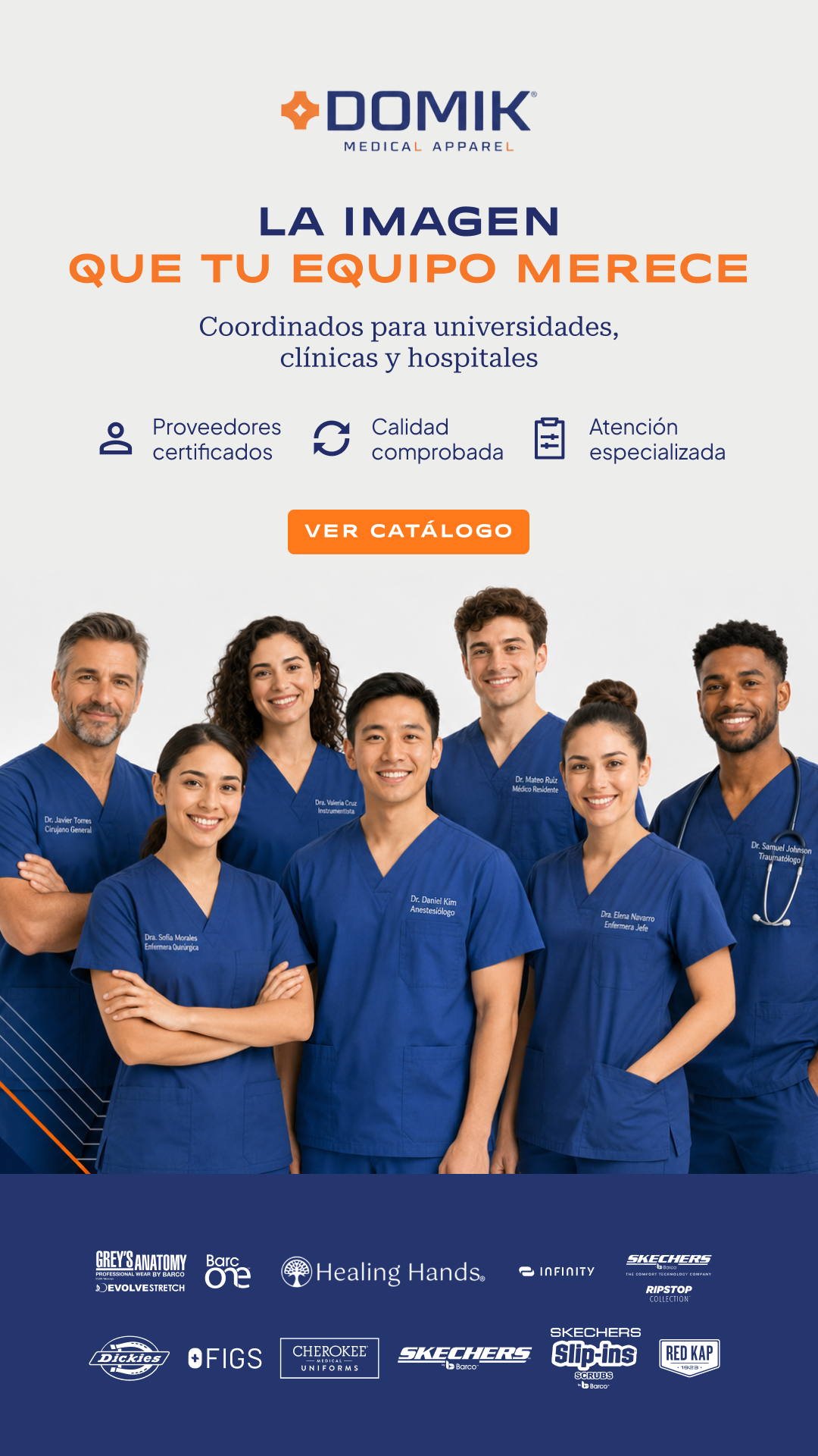 Domik Uniformes Médicos Facebook ad