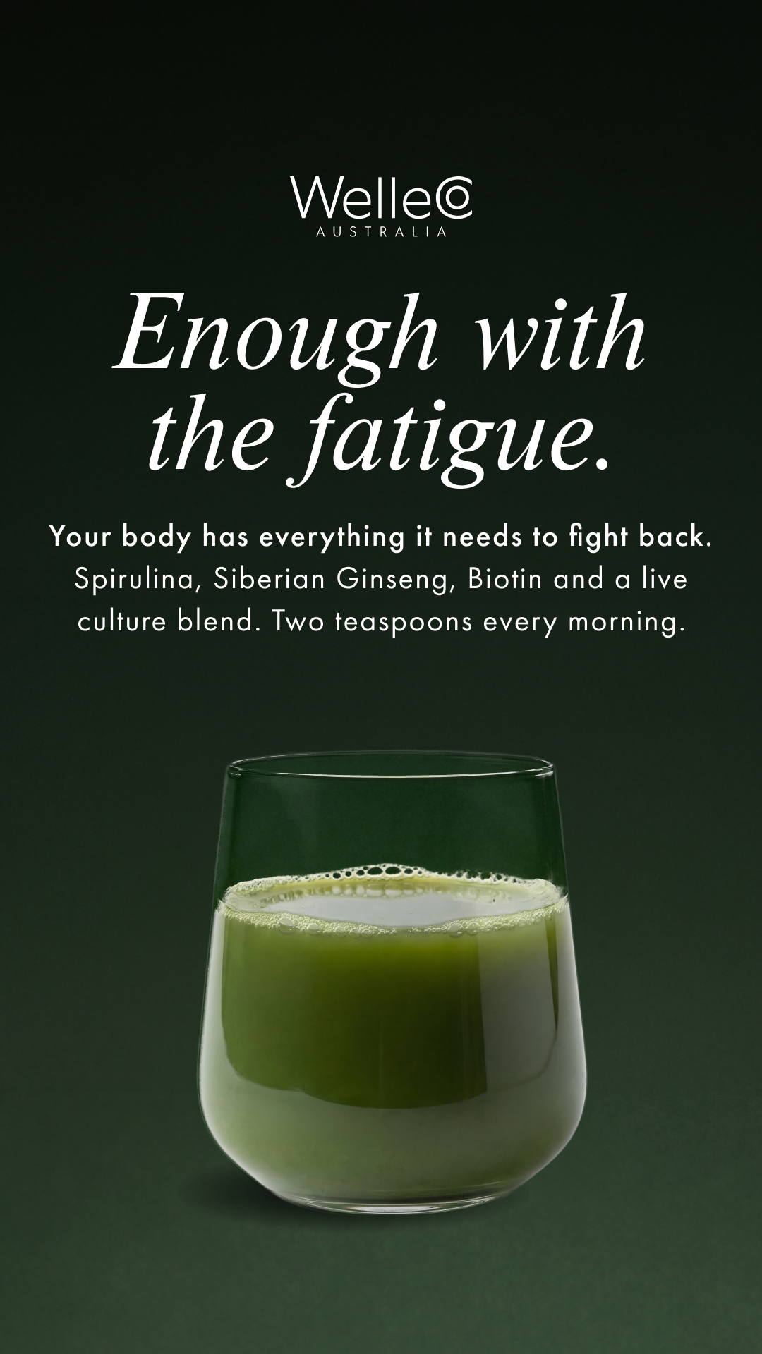 WelleCo Facebook ad