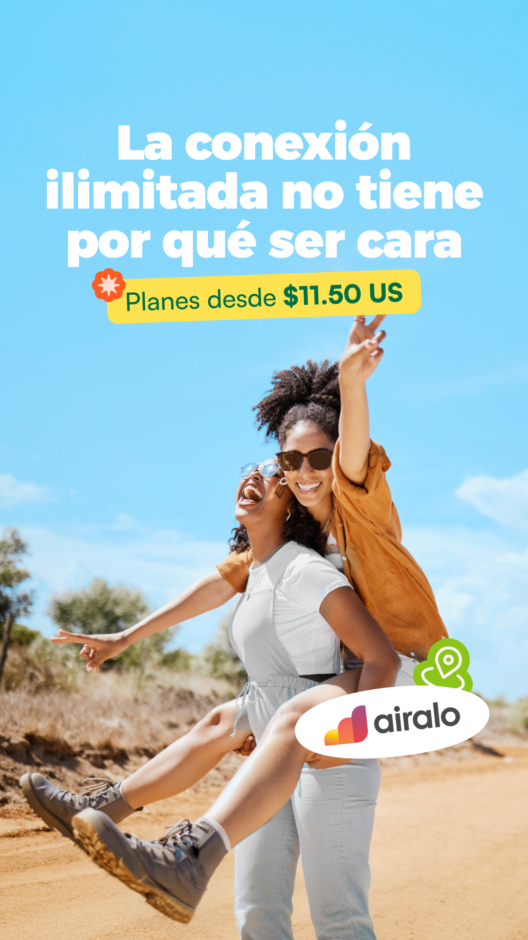 Airalo Global eSIM Store Facebook ad