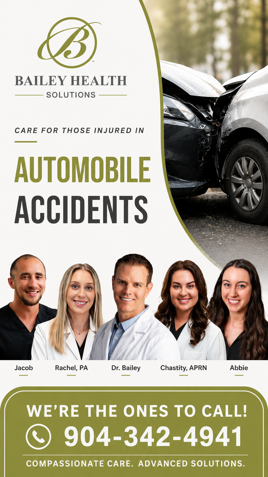 Bailey Health Solutions Facebook ad: Auto Injury Chiropractor St Augustine-Bailey Health…