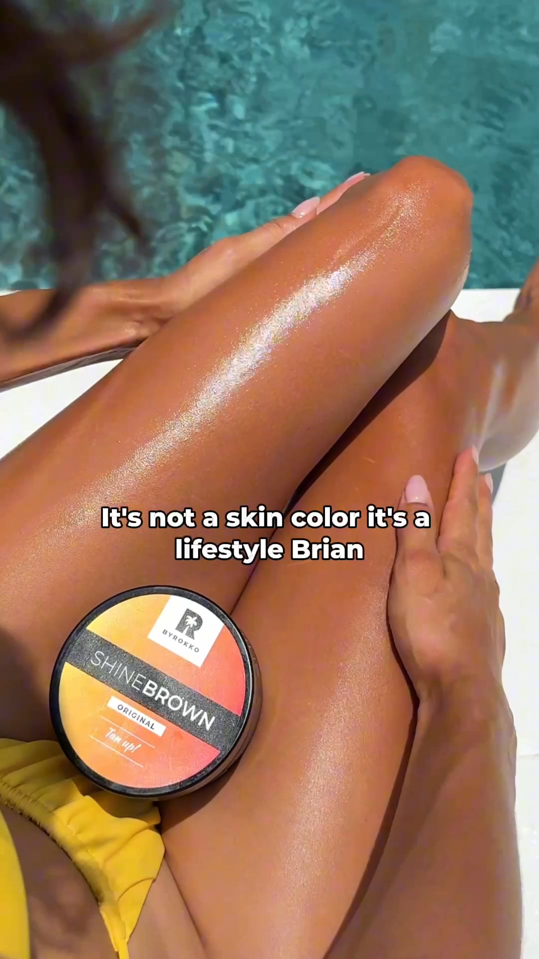 Shine brown Facebook ad