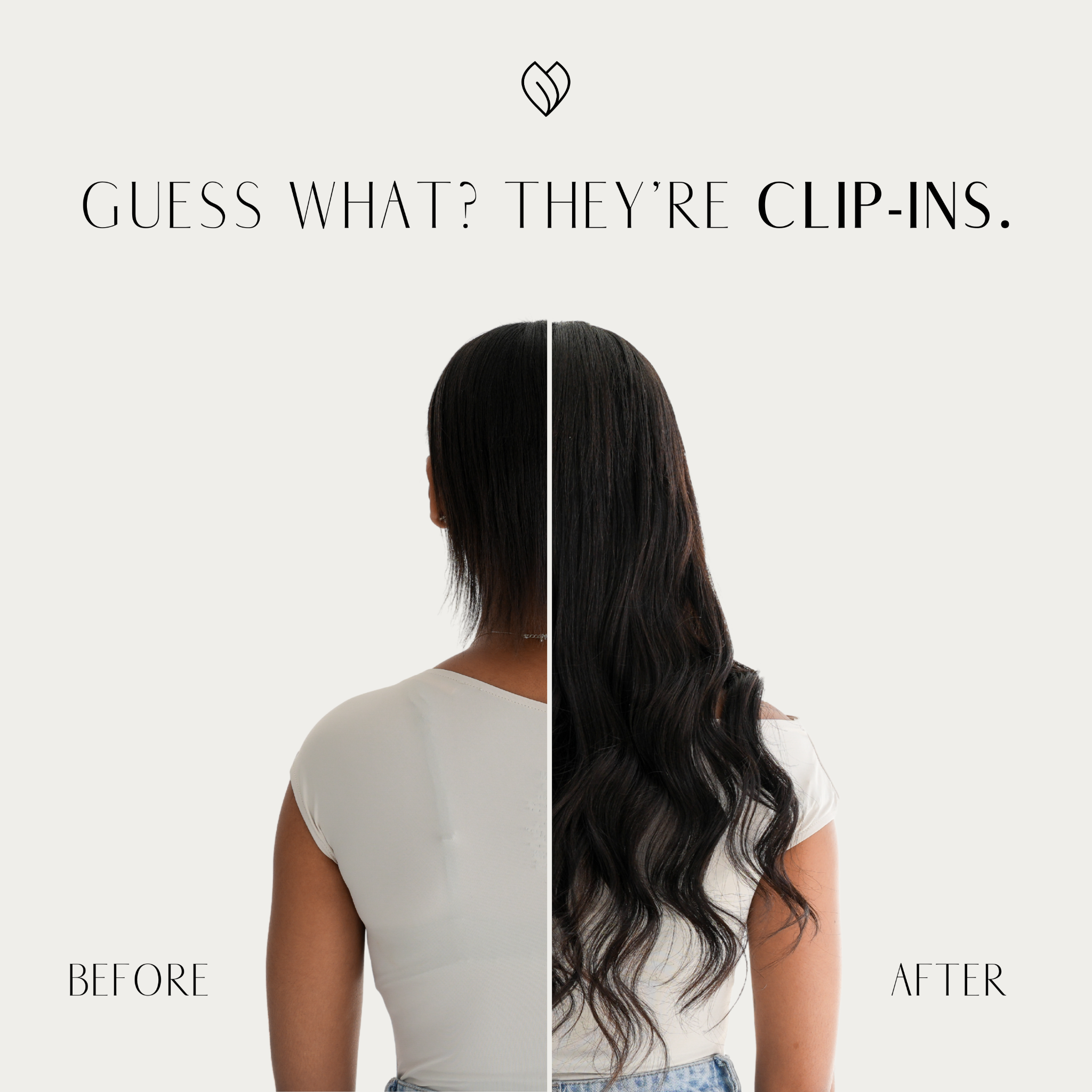 Frontrow Clip in Hair Extensions Facebook ad