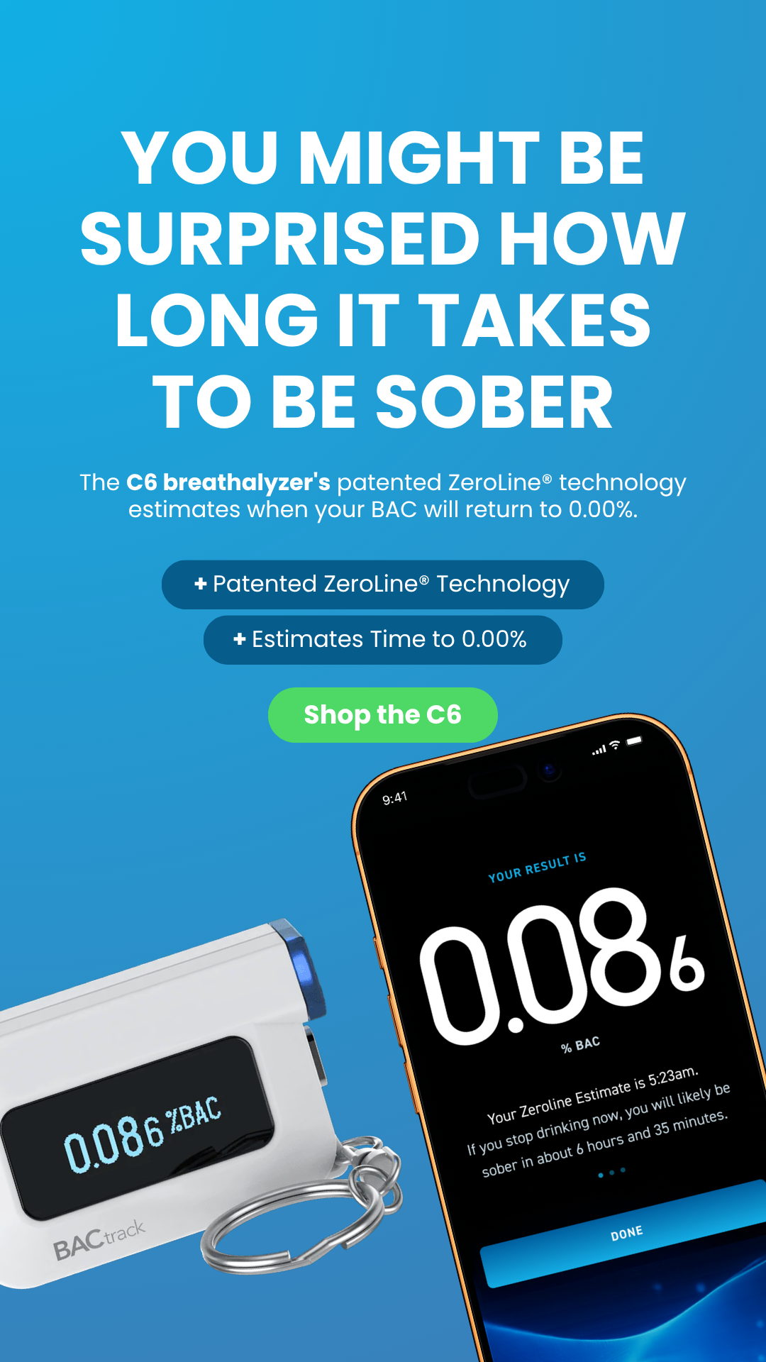 BACtrack Facebook ad