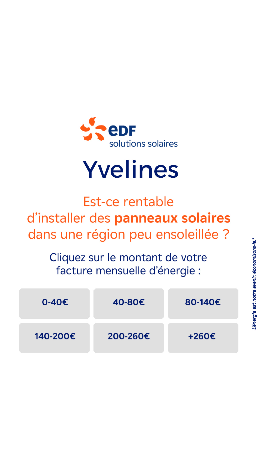Mes offres EDF solutions solaires Facebook ad