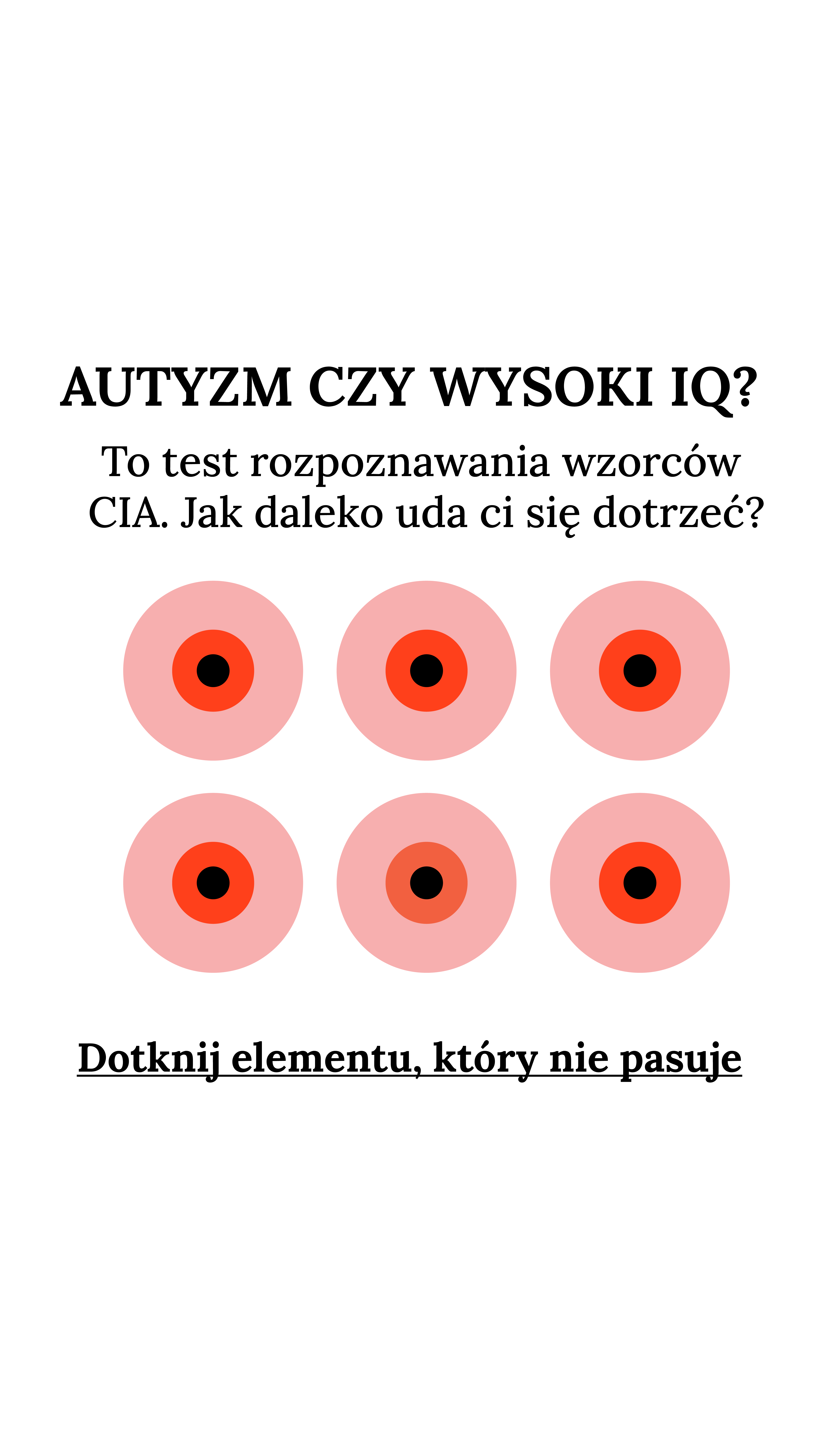 International IQ test Facebook ad