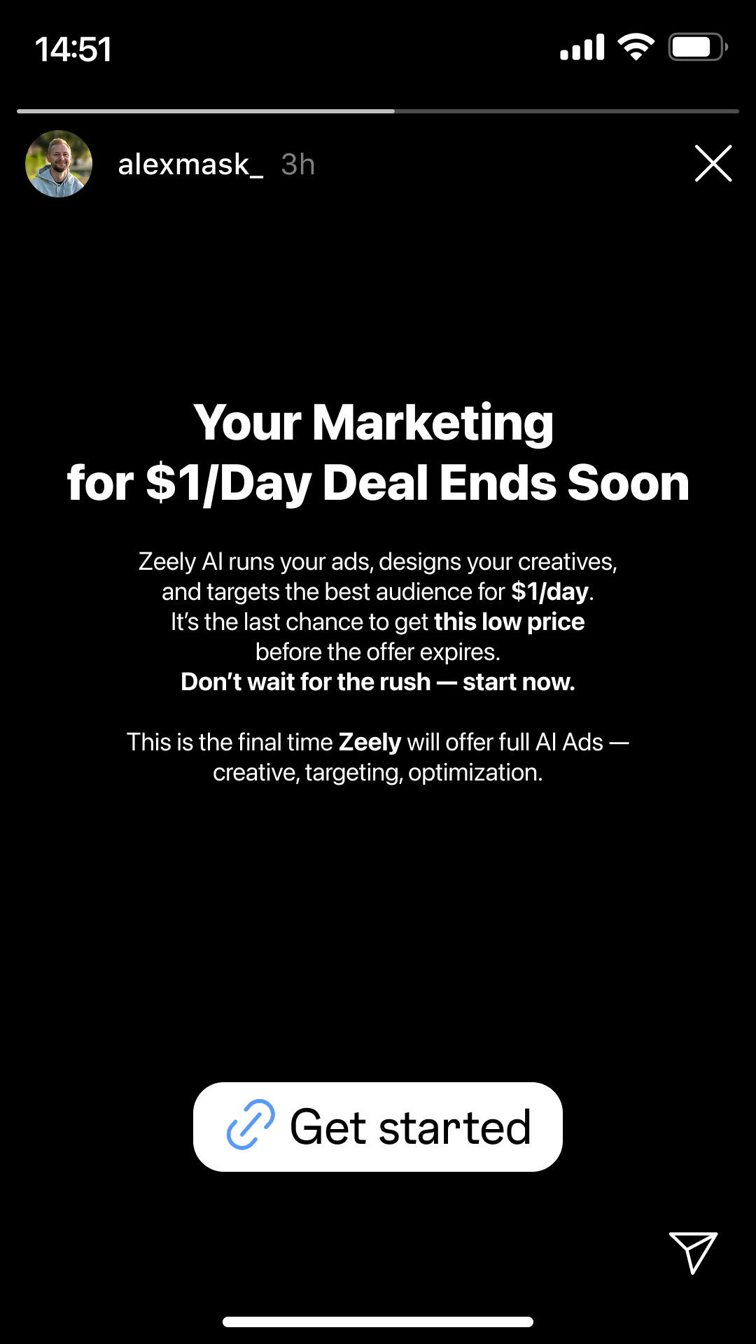 Zeely Facebook ad
