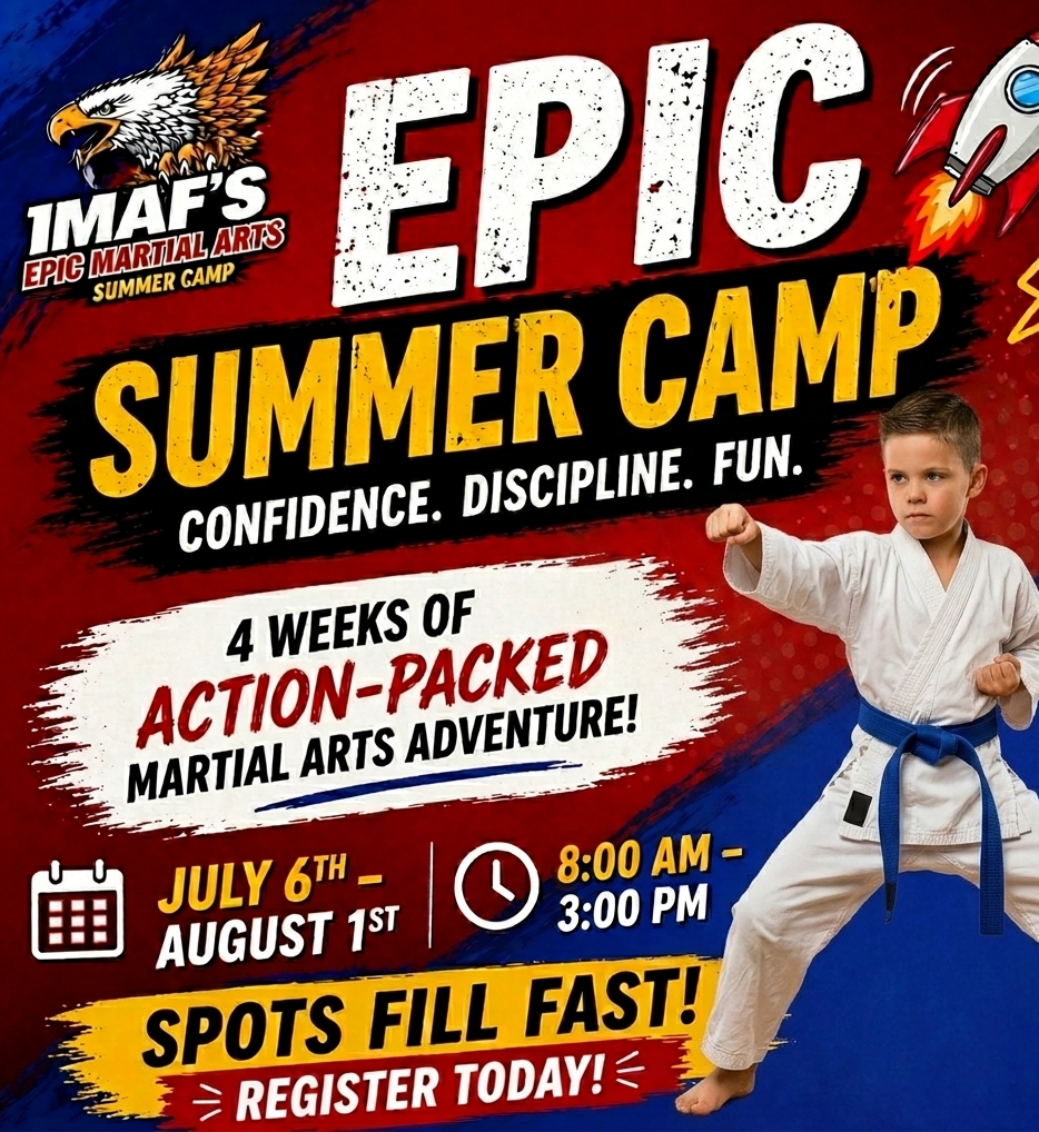 Integrated Martial Arts & Fitness Facebook ad: ๐๐๐๐
๐๐ฎ๐ฆ๐ฆ๐๐ซ ๐๐๐ฆ๐ฉ๐ฌ