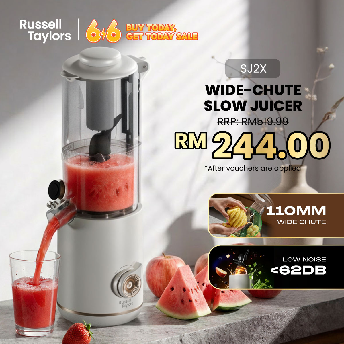 Russell Taylors Malaysia Facebook ad: FREE SHIPPING
