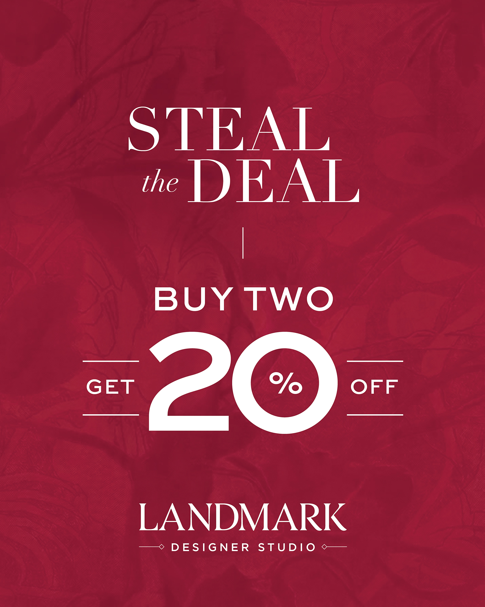 Landmark Designer Studio Facebook ad: Elevate your wardrobe with timeless elegance.