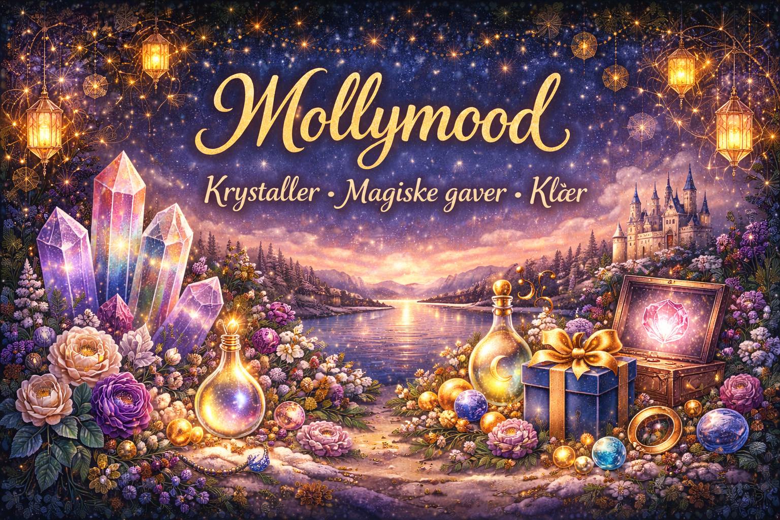 Mollymood Facebook ad: Krystaller og Magiske gaver