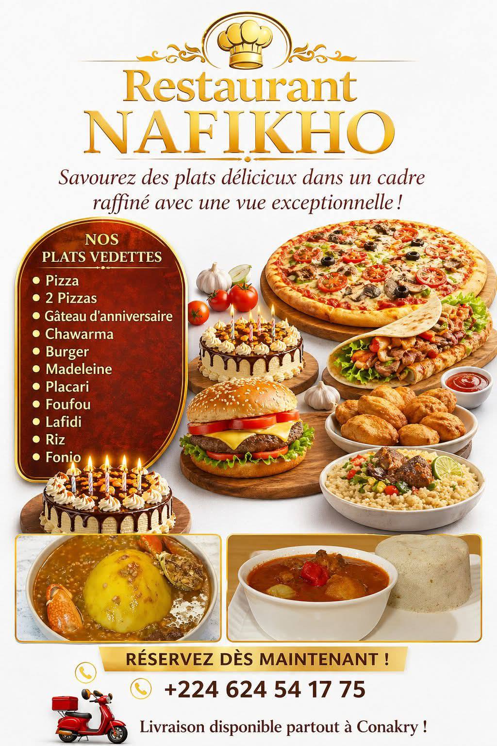 Restaurant Nafikho Facebook ad: Chez NAFIKHO, chaque plat est une expérience…