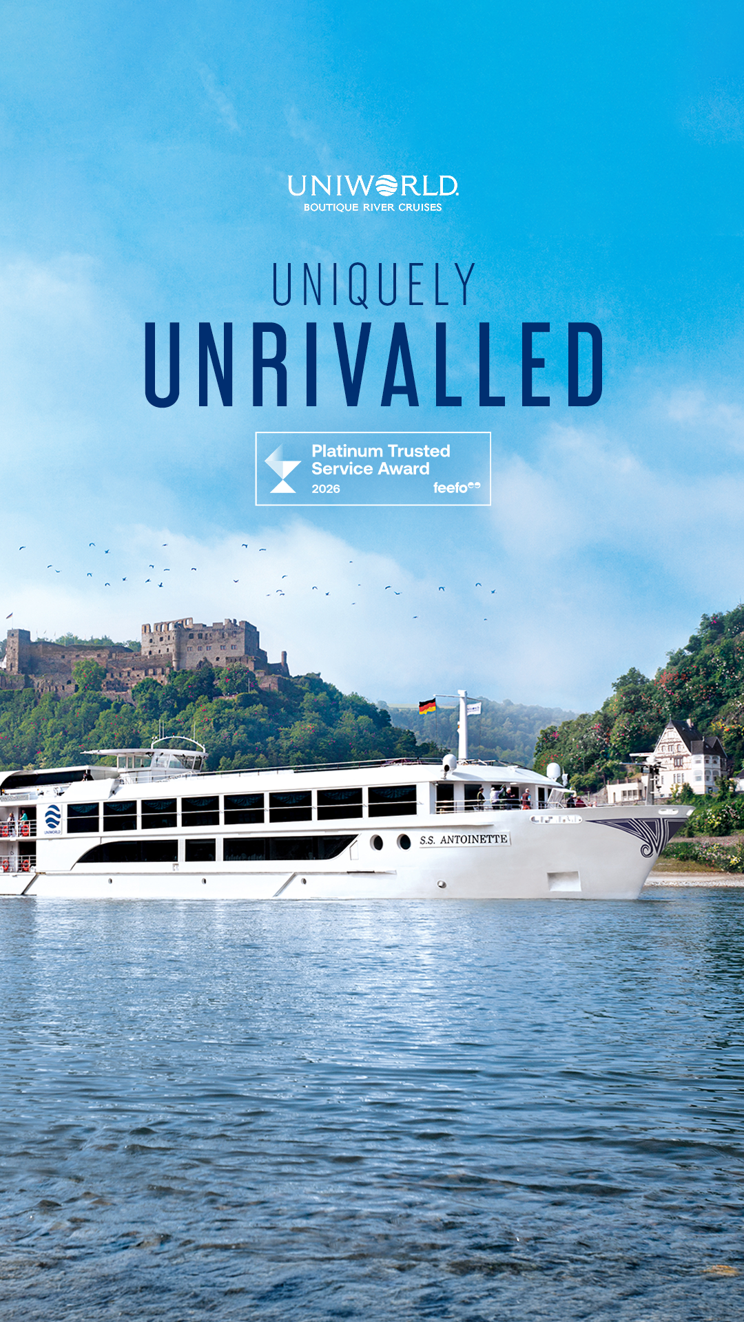 Uniworld Boutique River Cruises Facebook ad