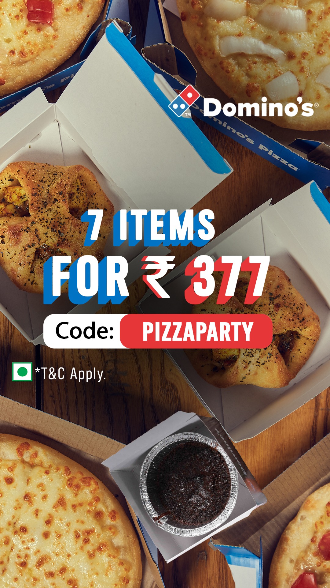 Domino's Pizza India Facebook ad from Mar 16, 2026