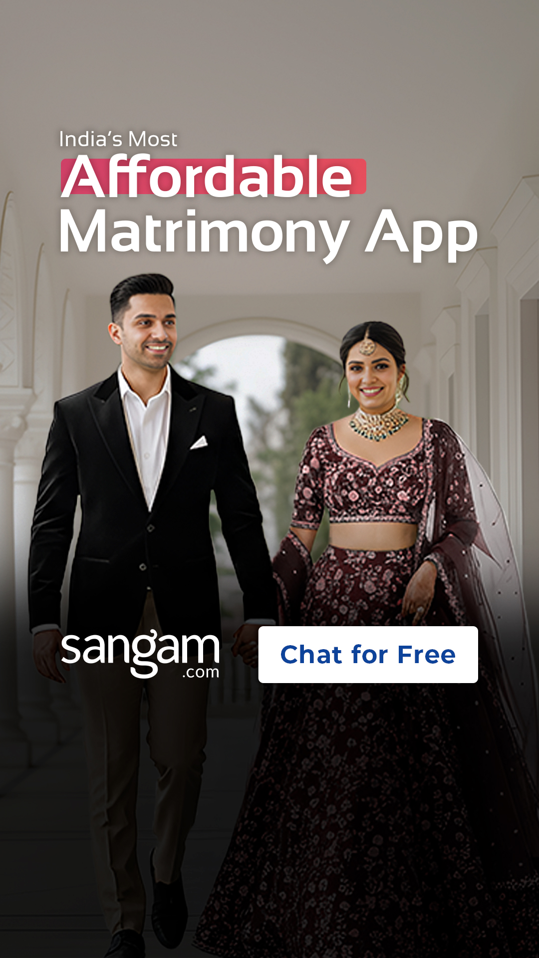 Sangam.com Facebook ad