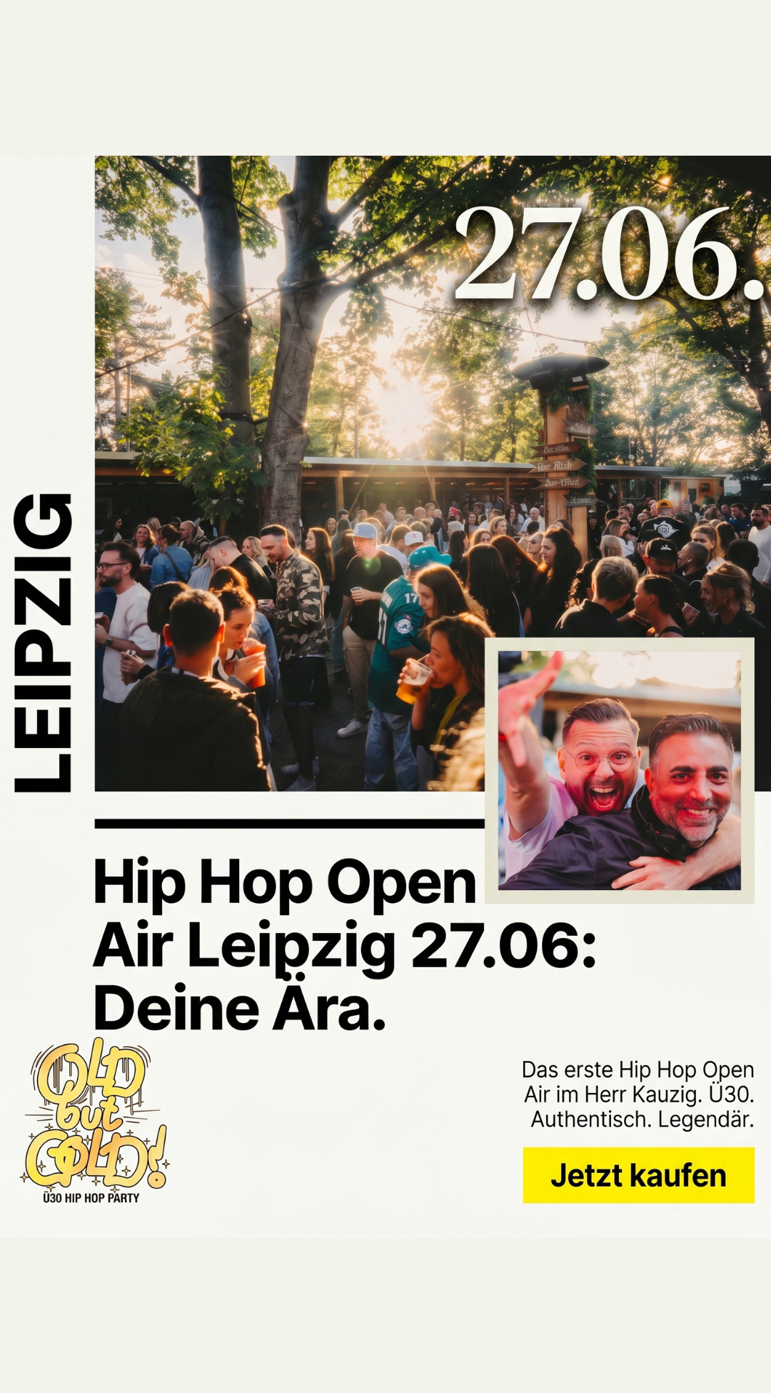 Old but Gold - Ü30 Hip Hop Party Facebook ad from May 5, 2026