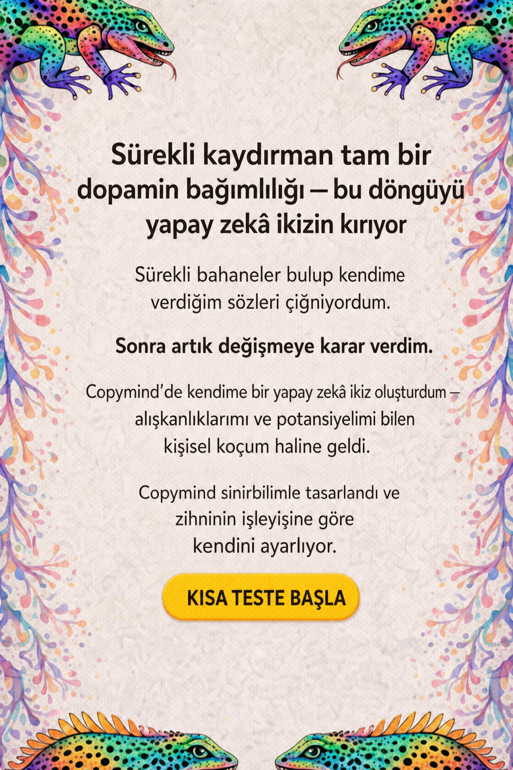 Copymind: reflection with AI twin Facebook ad