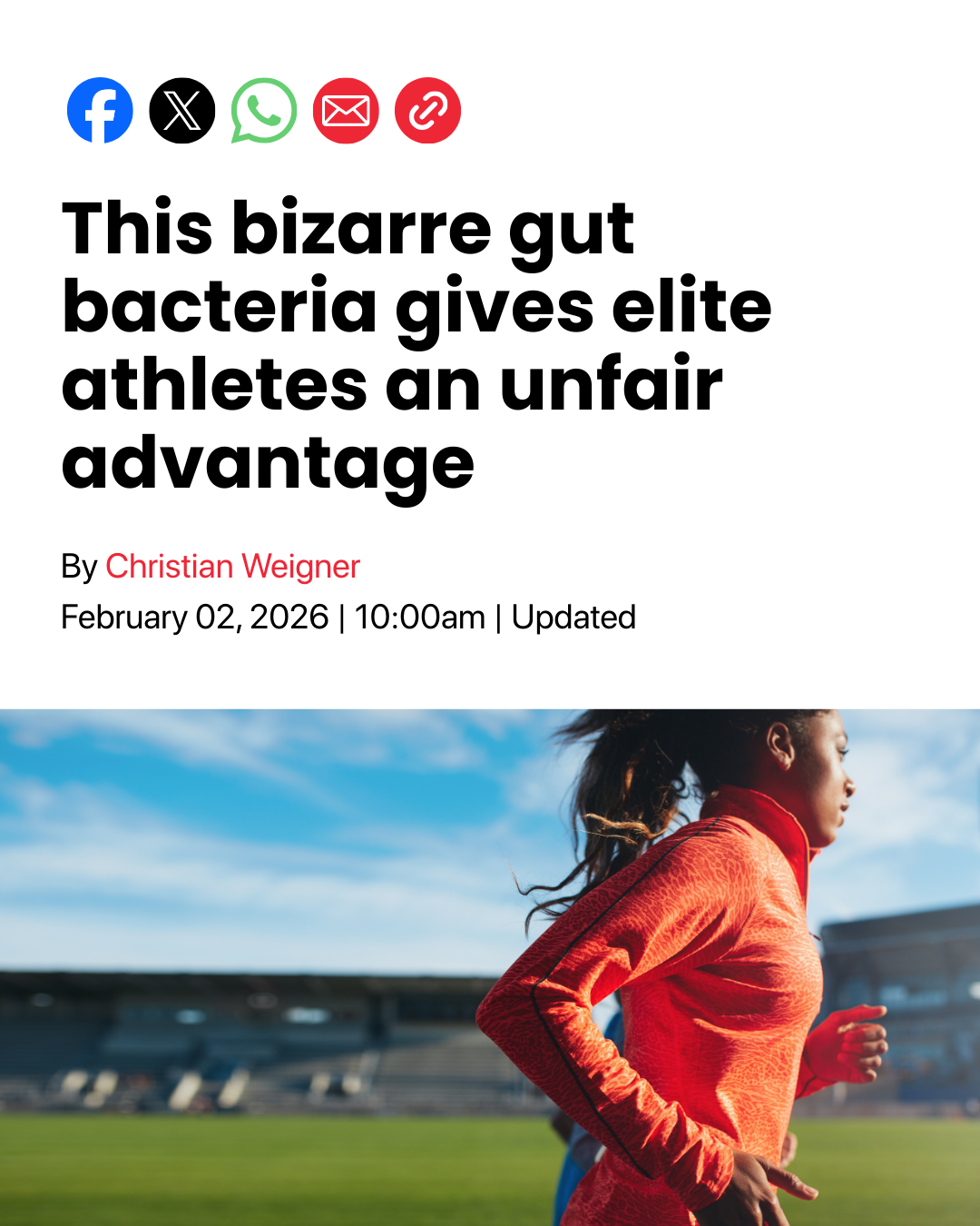 FitBiomics Facebook ad: Your probiotic could never