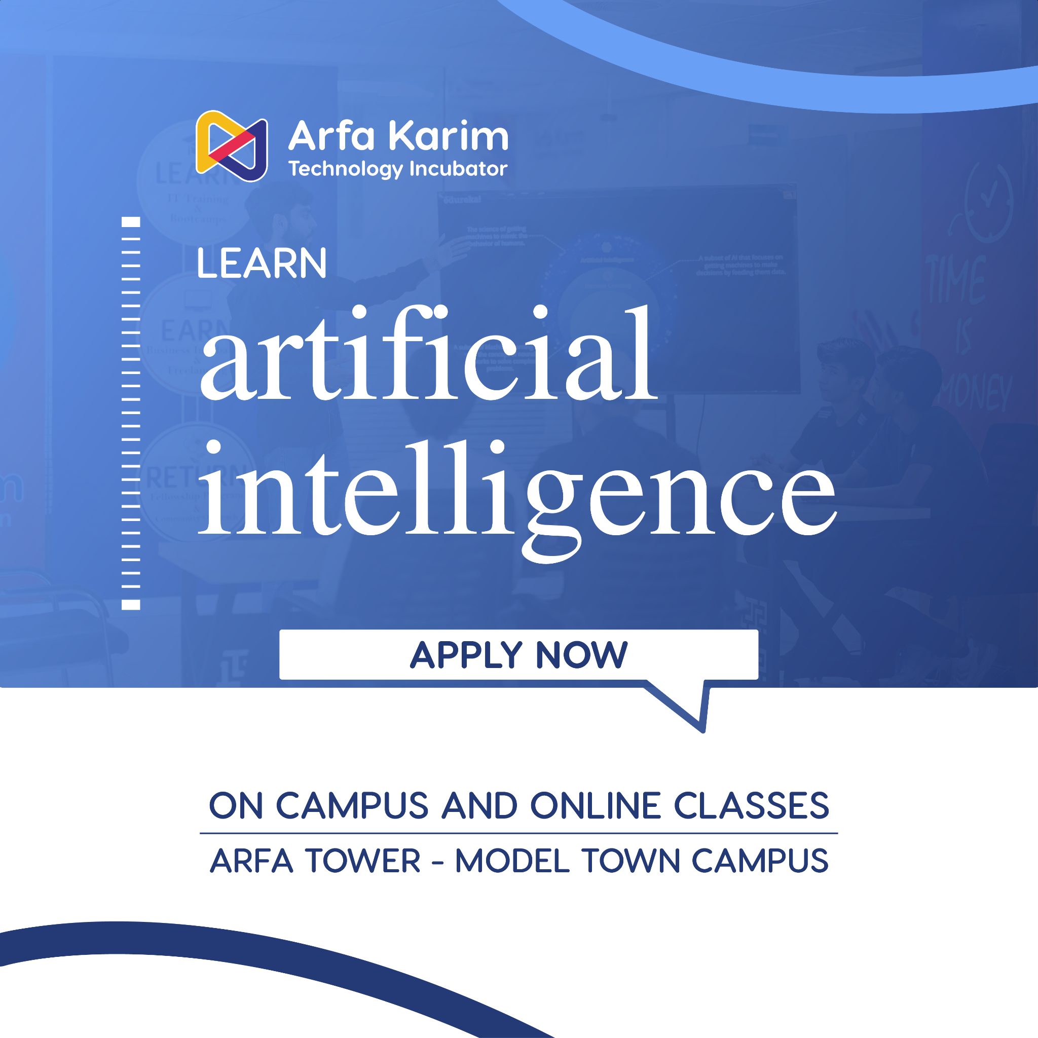 Arfa Karim Technology Incubator Facebook ad