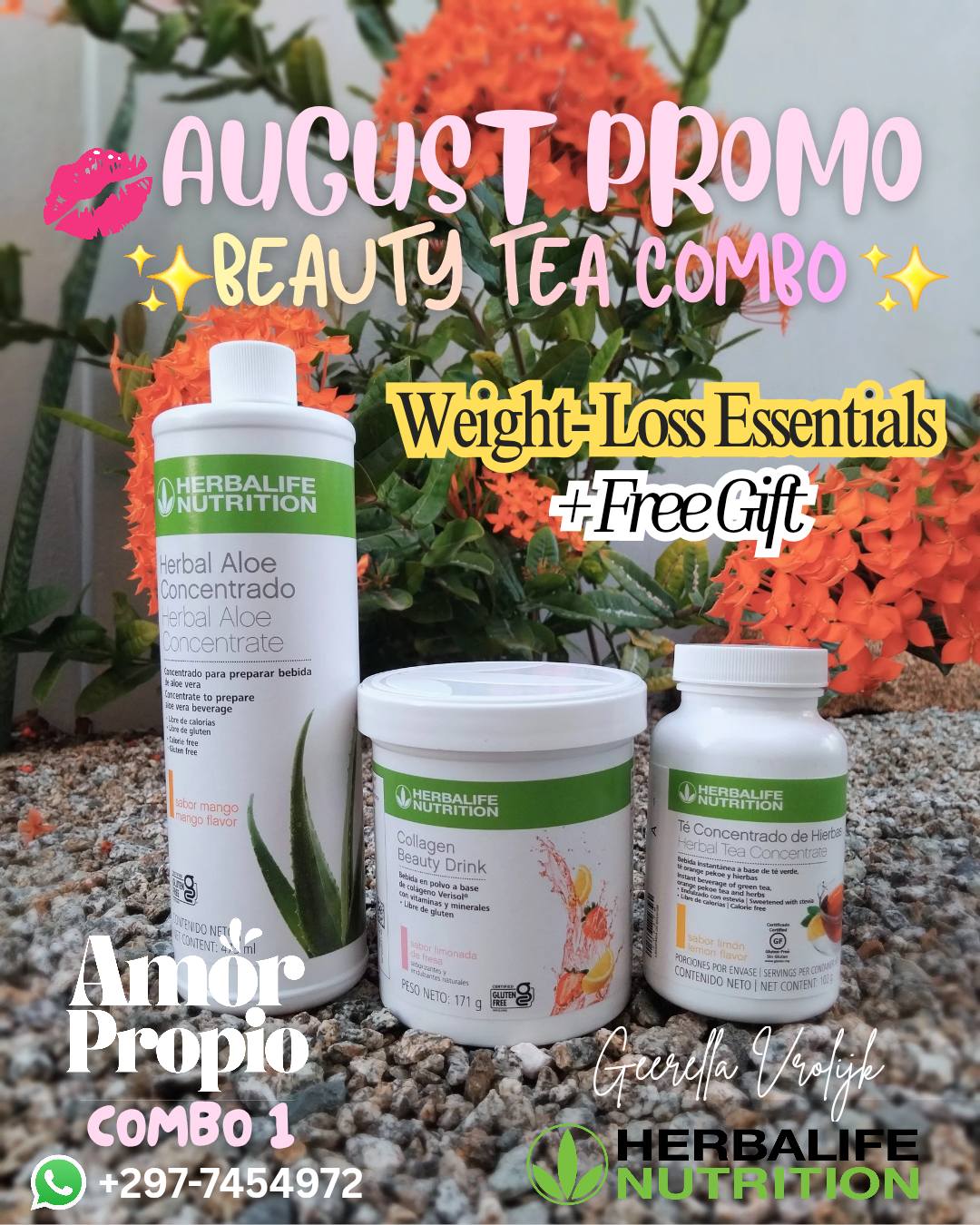 Gerella's Healthy Smoothies Facebook ad: Herbalife AUGUST Promotion