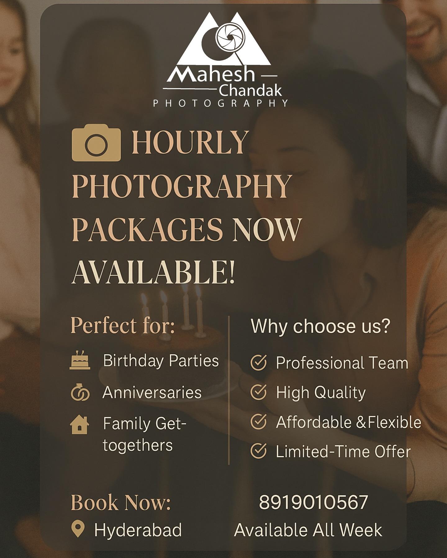 Mahesh Chandak Photography Facebook ad: We’re Back with Something Special!