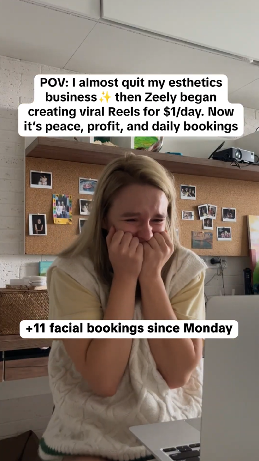 Zeely: AI-Powered Organic Growth Facebook ad: Reach your goal in 3 months with AI!