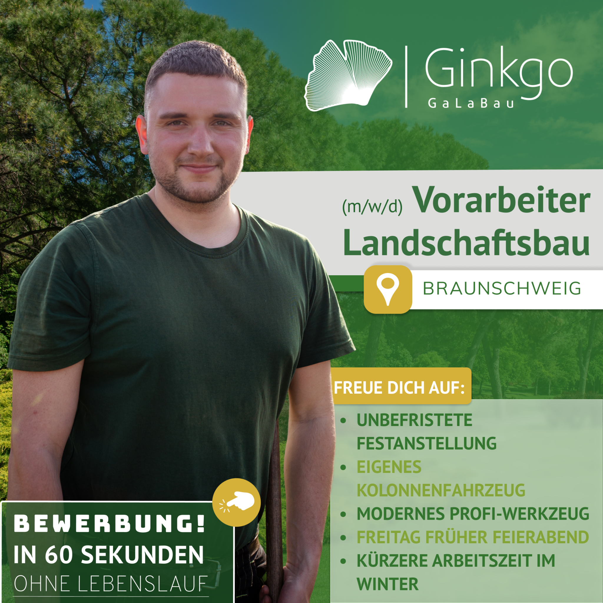 Ginkgo Galabau GmbH & Co. KG Facebook ad: Vorarbeiter/ Baustellenleiter Landschaftsbau (m/w/d) in…