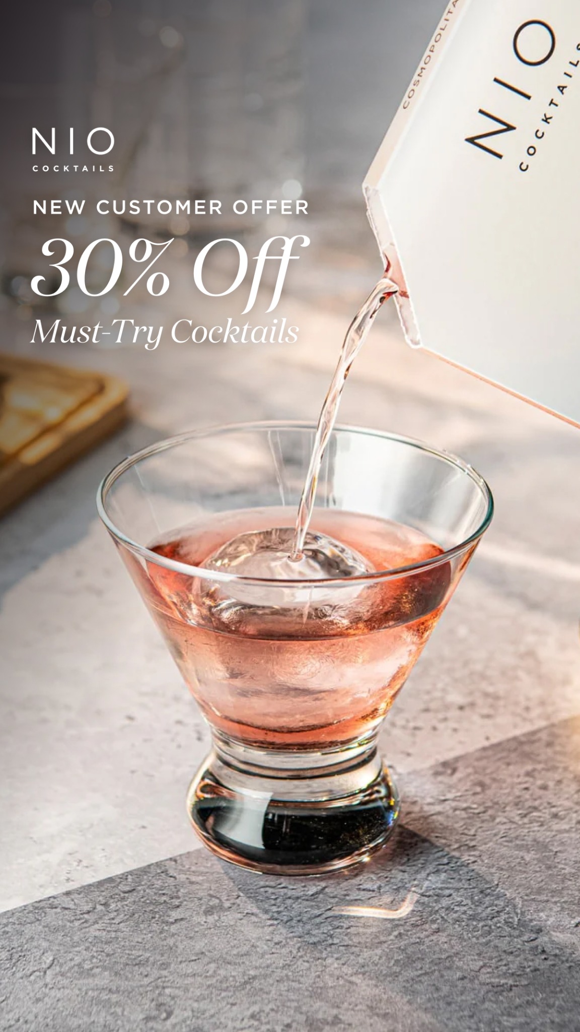 NIO Cocktails Facebook ad