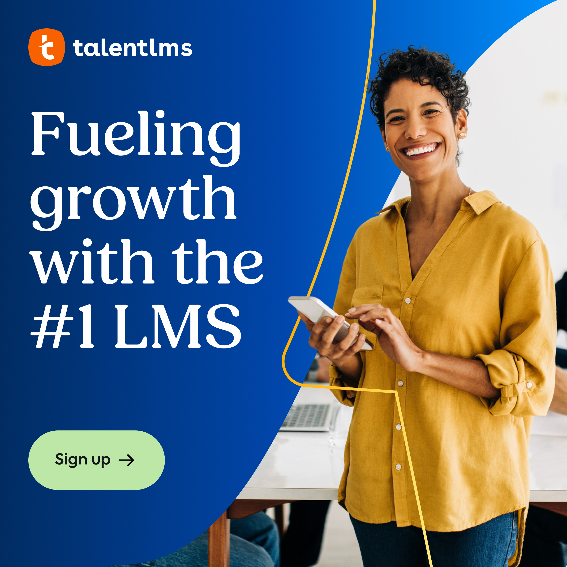 TalentLMS Facebook ad: Get TalentLMS Free