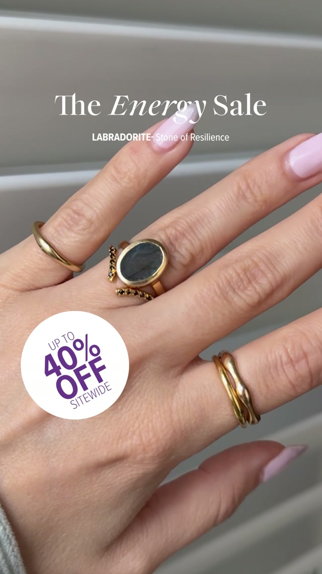 Moon Magic Facebook ad: Vibrant Gemstone Jewelry, Up to 40% OFF