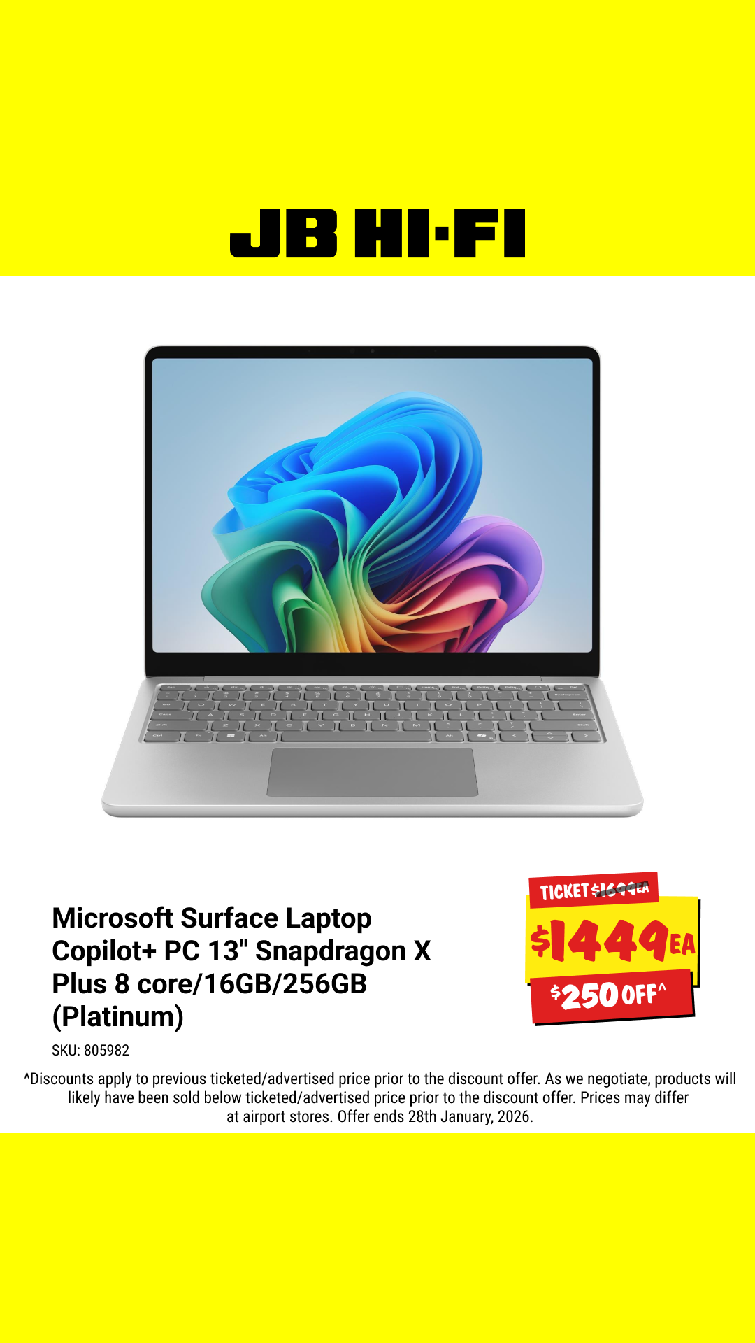 JB Hi-Fi Facebook ad