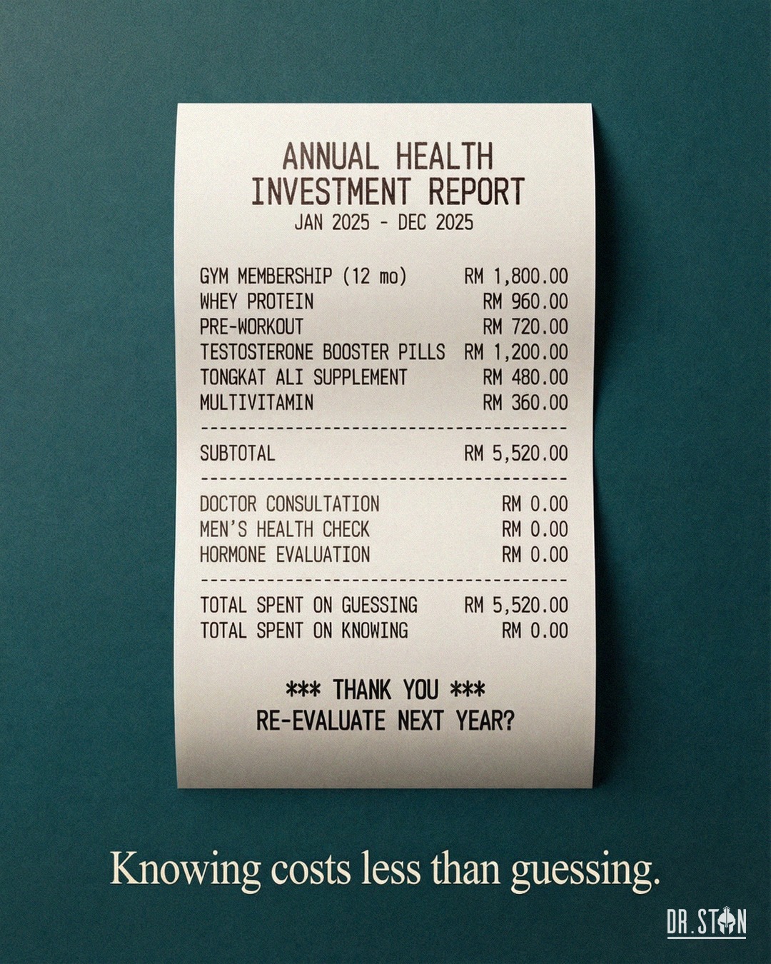 Dr Stan 男科名医 Facebook ad: The most honest annual health investment report you'll…