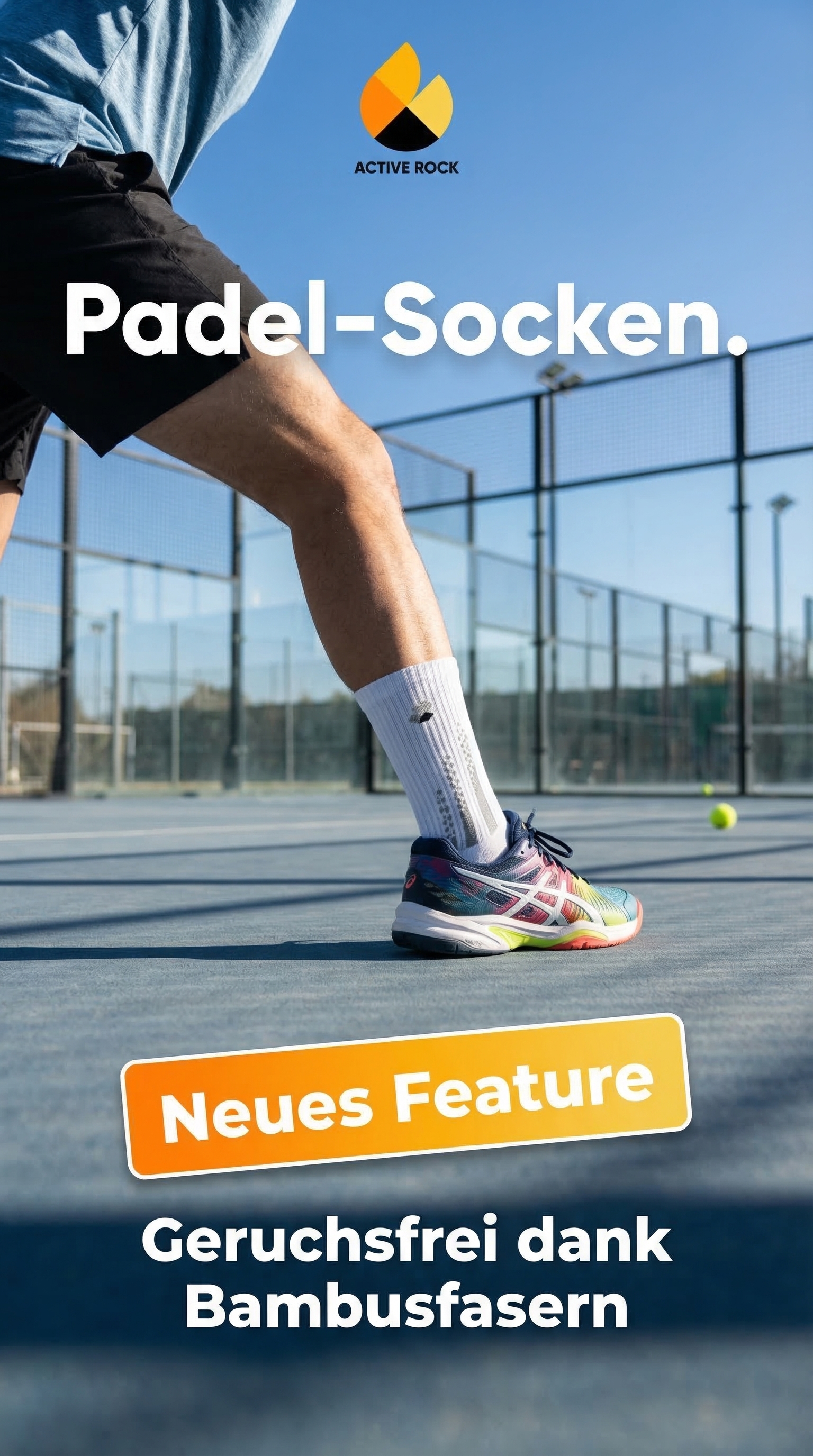 Active Rock Facebook ad: Die ultimativen Padel-Socken