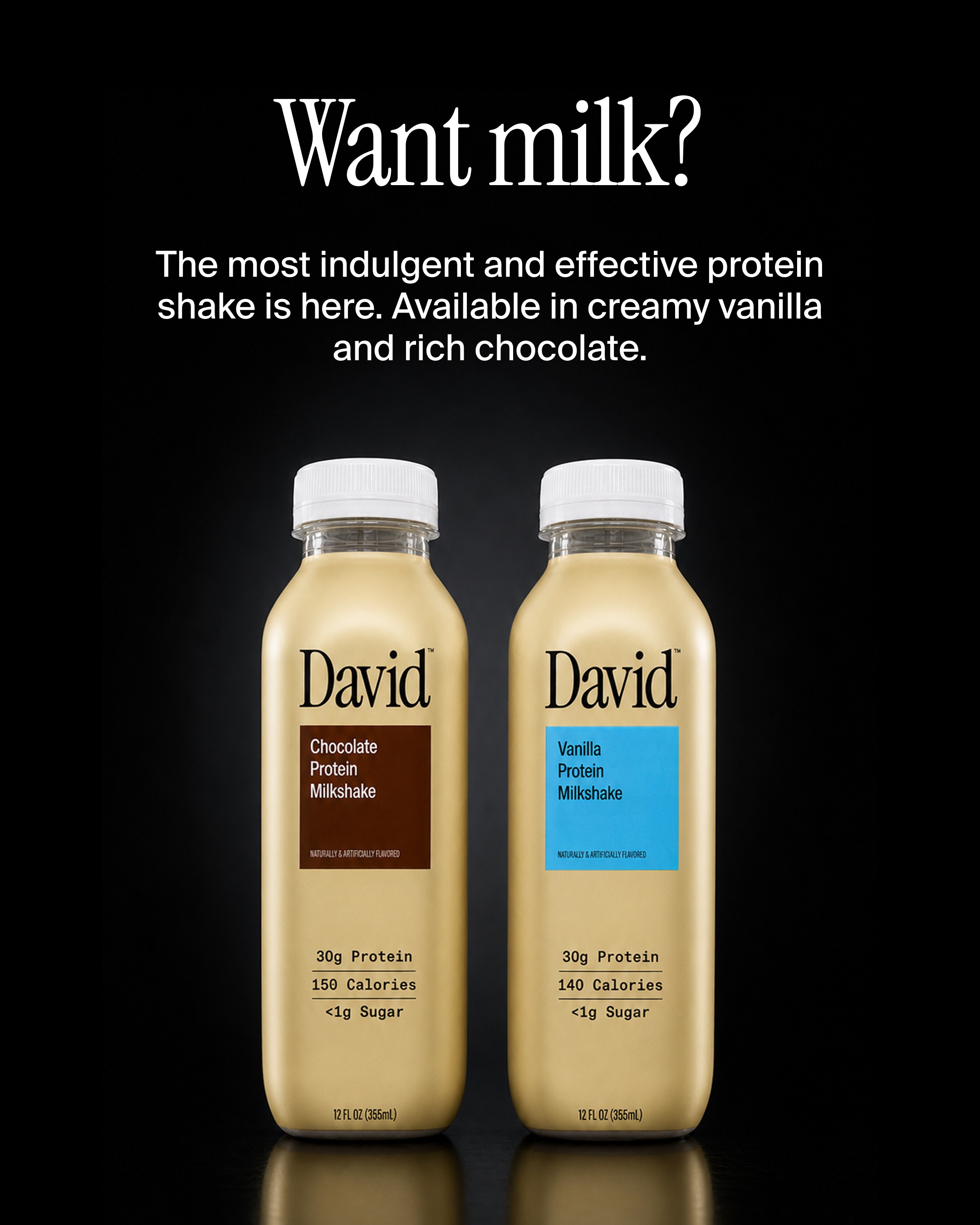 David Protein Facebook ad