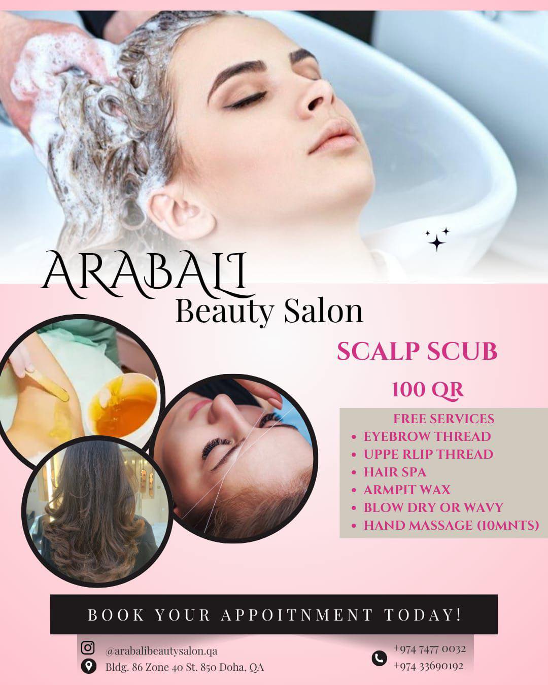 Arabali Beauty Salon - Qatar Facebook ad