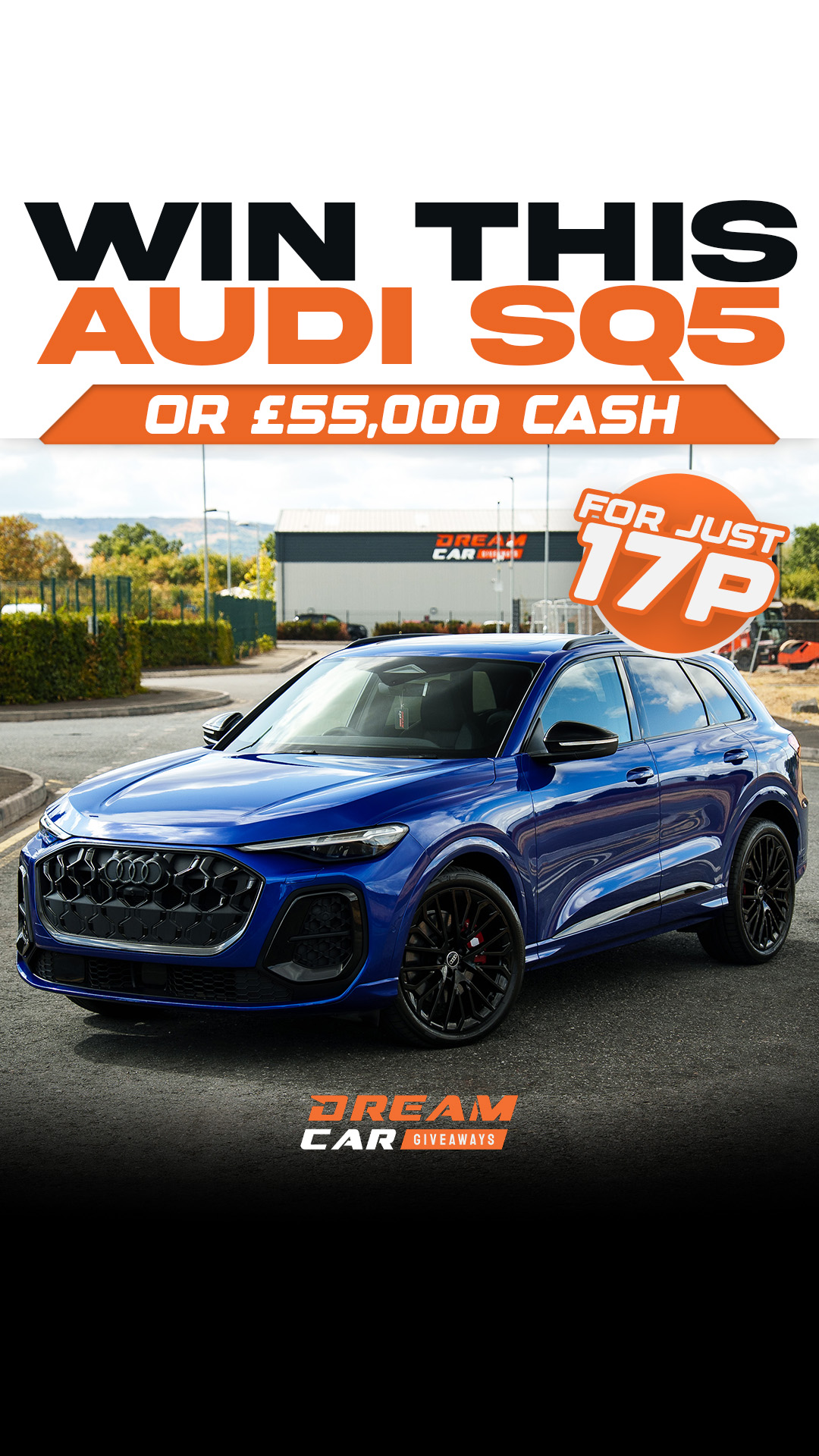 Dream Car Giveaways Facebook ad