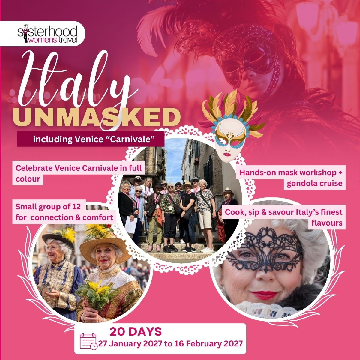 Sisterhood Womens Travel Facebook ad