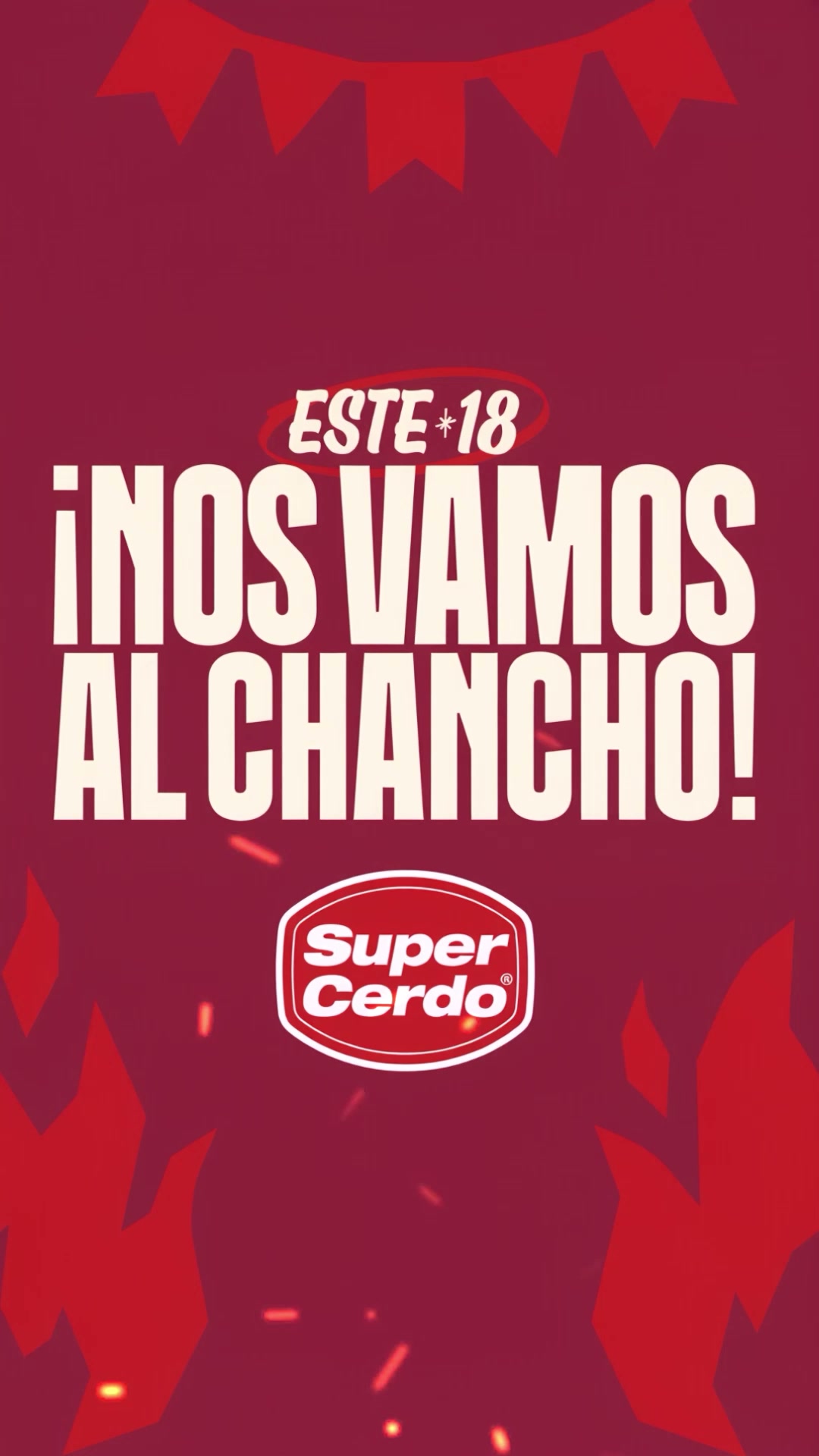 Super Cerdo Facebook ad: Vayámonos al chancho este 18